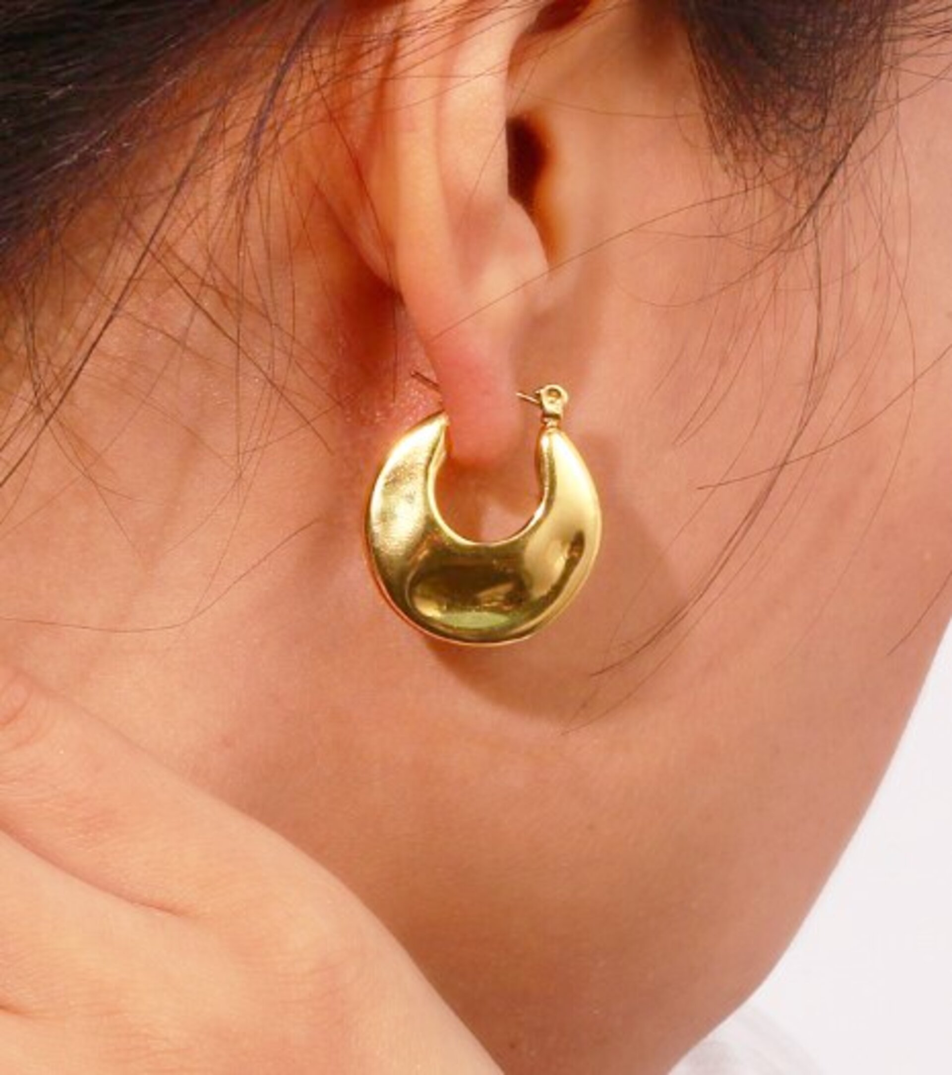 Pendientes MAREA acero y oro waterproof - 6