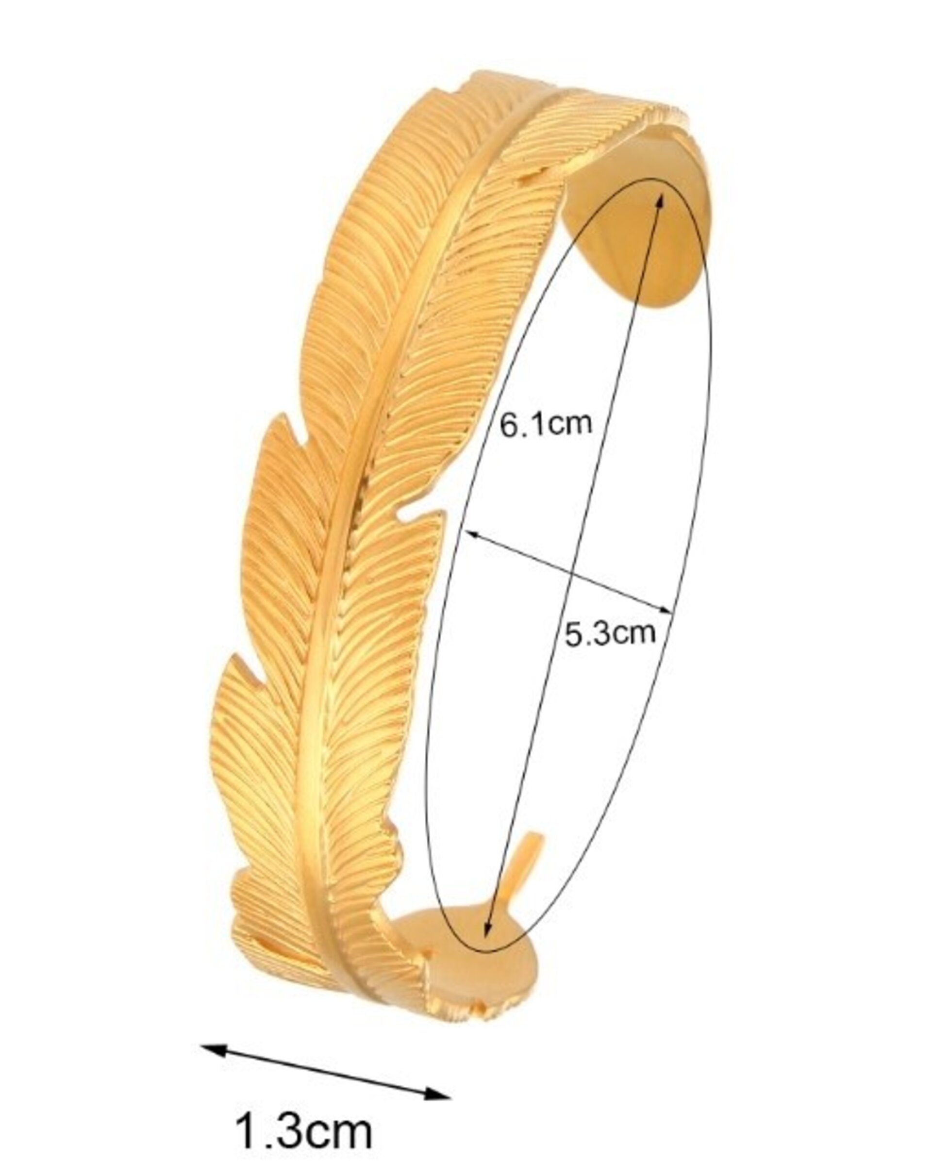 Pulsera LEAF acero y oro waterproof - 8